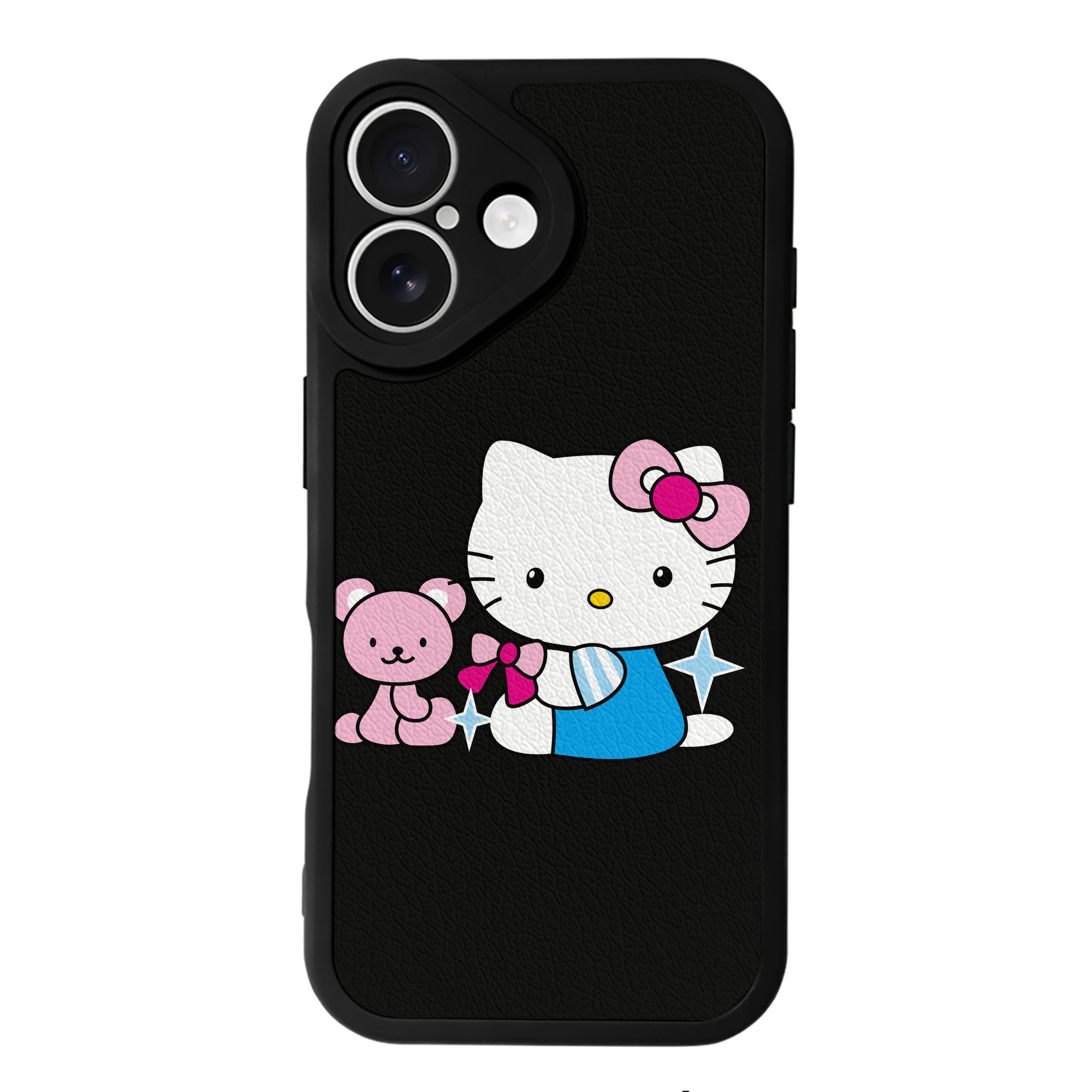 （画像用） Hello Kitty ハローキティ 【iPhone 16シリーズ対応】シリコンスマホケース（レザー調） 材質：シリコン